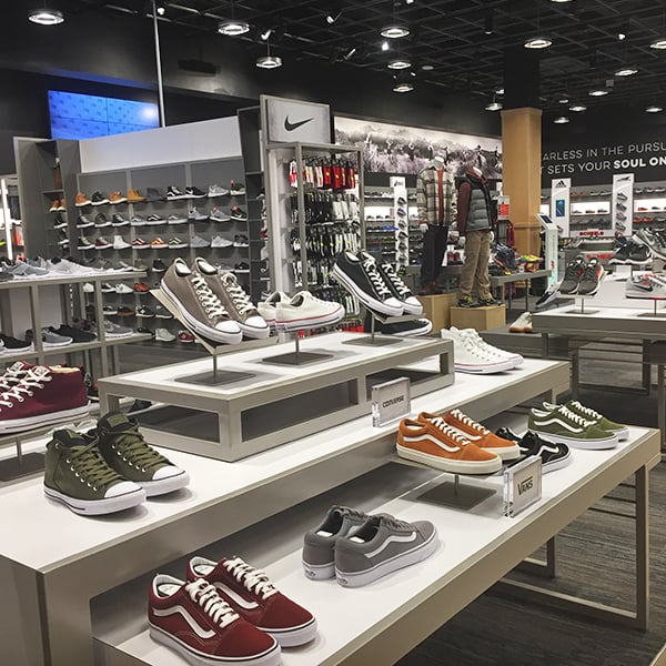 Scheel's shoe department as designed and manufactured by C-West Custom Fixtures